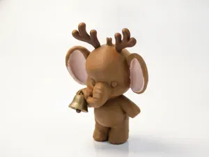 Cute Elephant Figurine Animal 3D Printable