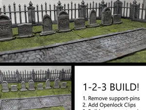 Graveyard RIP graves tiles (OpenLOCK system)