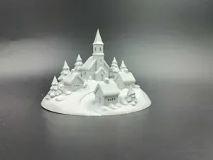 Winter Snowy Xmas Village – Christmas Scenery