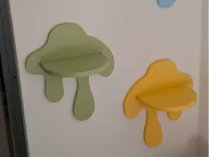 Drippy wall shelf