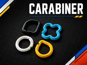 Multi-Purpose Carabiner Keychain | EDC Bag Clip
