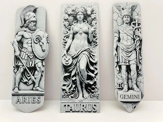Zodiac - Aries, Taurus, Gemini Bookmark — Фото 4 из 10