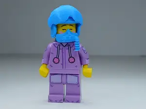 Navy fighter helmet Minifigure Brick