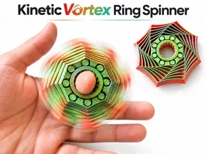 Kinetic Vortex Ring Spinner – Multi-Motion Fidget
