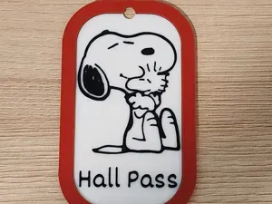Snoopy Hall Pass