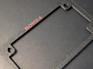 Motorcycle License Plate Frame (Simple)