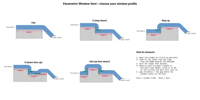 Customizable Window Vent – Adapt to Window & Hose — Image 5 of 6