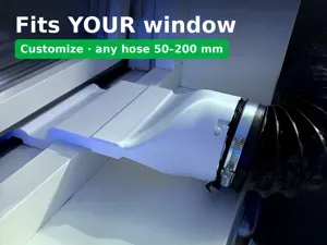 Custom-Fit Window Vent – Enclosure & Portable AC