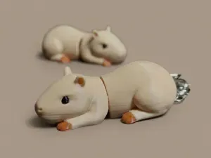 Flexi Capibara Keychain