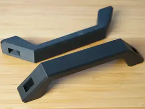 Modern Angular Front Mounted Drawer Pull or Handle