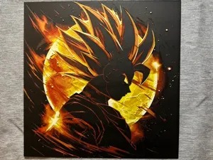 Goku Silhouette in front of Sun