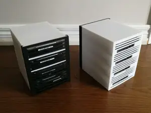 Stackable 4-Bay 3.5" HDD Storage NAS Case