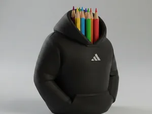 Adidas Hoodie Pencil Holder