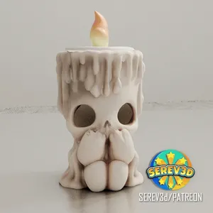 Cute Creepy Candle Holder -SEREV3d