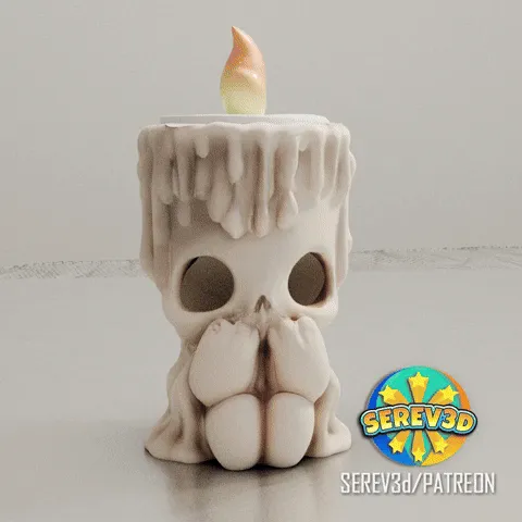 Cute Creepy Candle Holder -SEREV3d