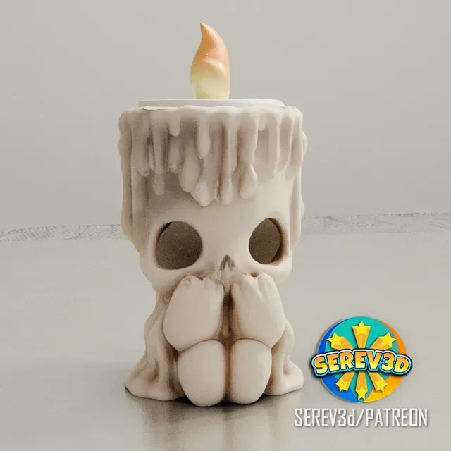 Cute Creepy Candle Holder -SEREV3d — Фото 8 из 10