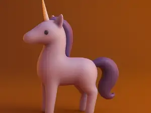 Minimalist Unicorn – a model for quick 3D printing