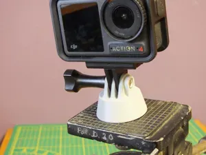 Action Camera Tripod Adapter "high", 1/4″ 20 UNC
