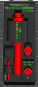Gridfinity 5x2x8U box for set IGM FKP656
