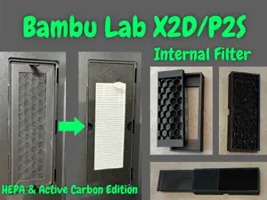 X2D/P2S Active Carbon and HEPA Filter