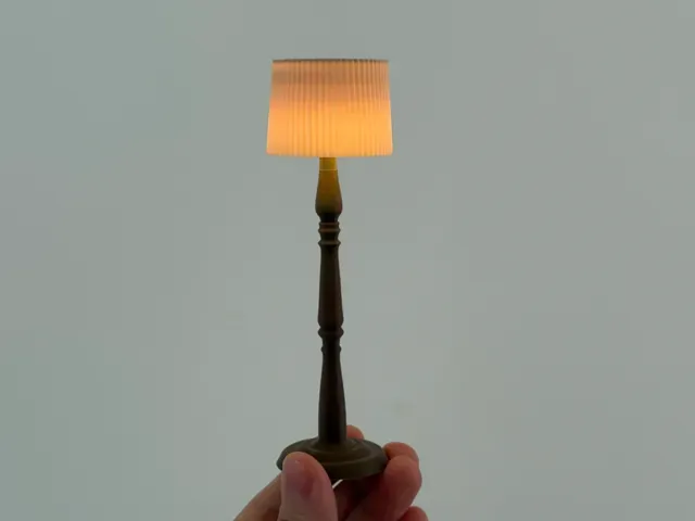 Miniature Floor Lamp with KC020 RGB LED Tealight