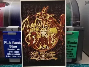 Yu-Gi-Oh! Anime Poster - Hueforge art