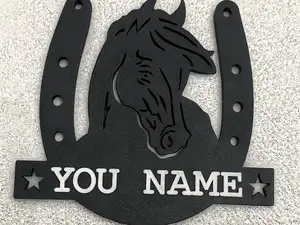 horse in a horseshoe