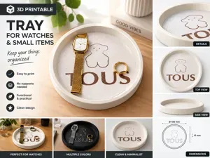 Bandeja para joyas y relojes Joyero decorativo