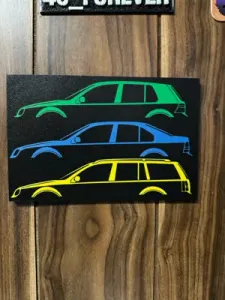 volkswagen mk4 lightbox/ wall art