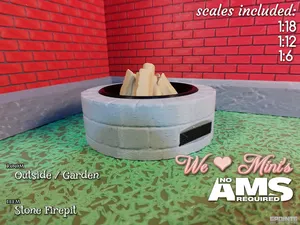 WLM - Patio Outdoor Stonebrick Firepit