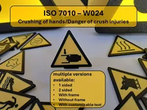 Warning - Danger of crush injuries - W024 ISO 7010