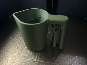 Messbecher mit Griff und Skala 25, 50, 75, 100 ml