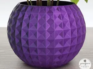 Geometric Matrix Planter with Pyramid Pattern