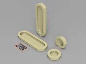 Rounded sliding door flush handle Selection