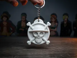 One Piece Logo Keychain – Anime Accessory