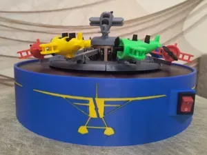 Retro Biplane Carousel