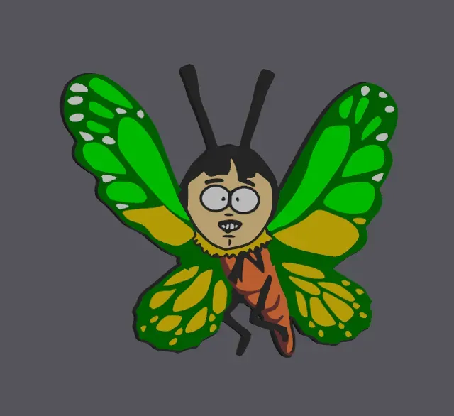 Southpark Randy marsh Butterfly poon Magnet — Фото 3 из 4