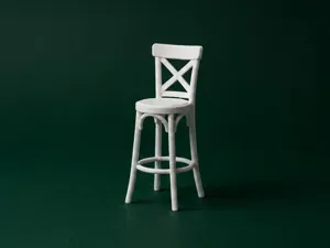 Bar Stool 3D Model 1:12 Scale Dollhouse Furniture