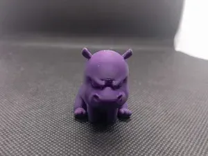 Angry Hippo Chibi Toy Figurine for Kids Character
