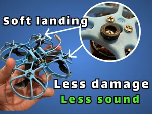 FPV Soft landing with rubber BetaFPV tiny whoop 