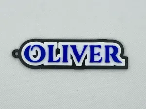 BoldName Custom Name Keychain – Oliver Edition