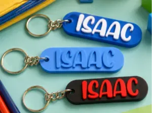 Personalised Rounded Capsule Name Keyring