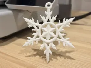 Polaris Star Snowflake Ornament