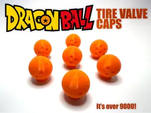 Dragon Ball Tire Valve Caps
