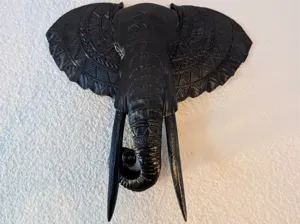 African Elephant Head – Tribal Wall Art