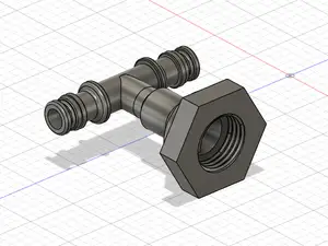 Garden hose bottle adapter