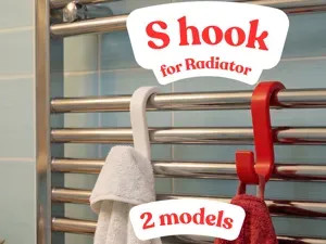 S Hook for Radiator and Towel Warmer