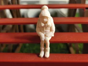 Snowy Sports Fan: Winter Outfit Girl (scalable)