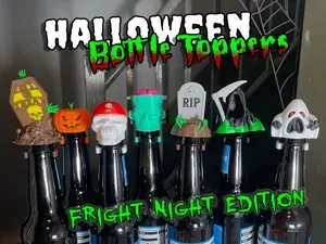 Halloween Bottle Toppers – Fright Night Edition