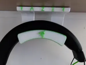 gaming headset hanger / holder -- under-desk